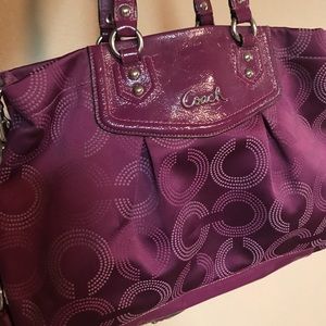 Deep Purple Coach crossover bag